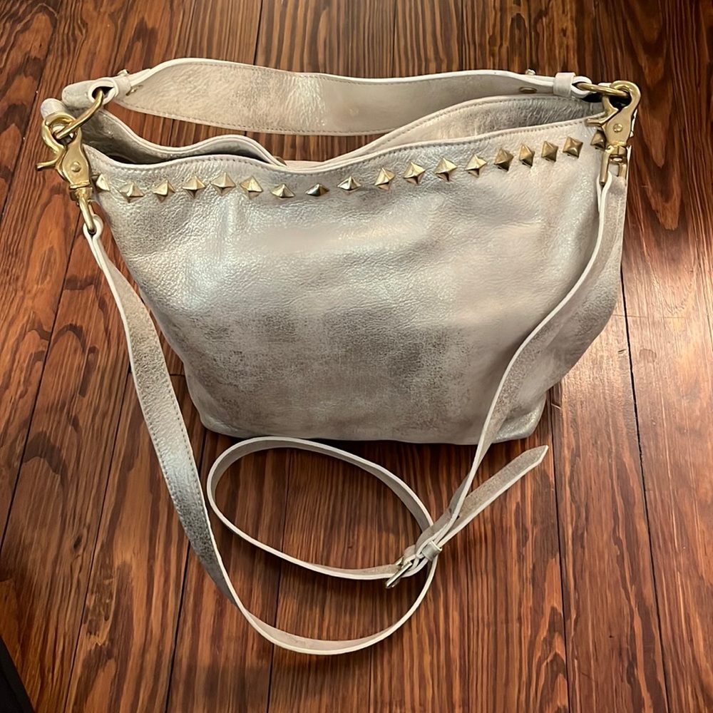 Laggo Soft Leather Gold Studded Tote